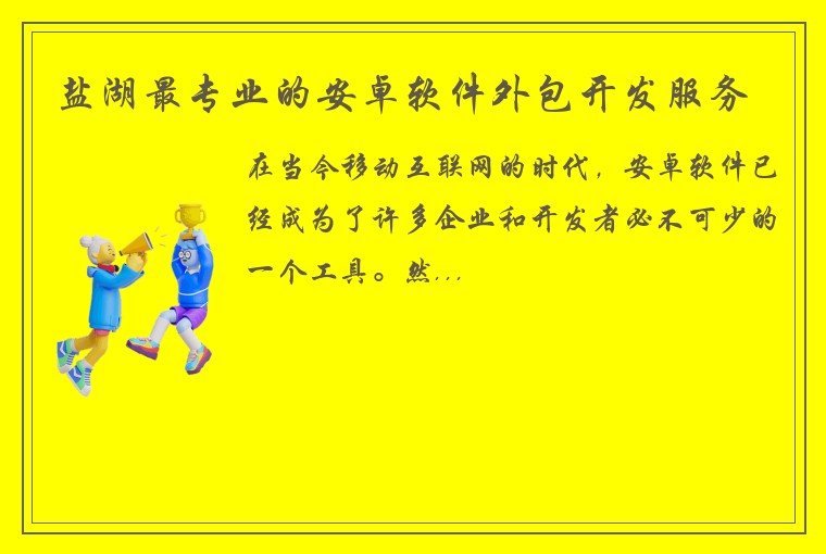 盐湖最专业的安卓软件外包开发服务