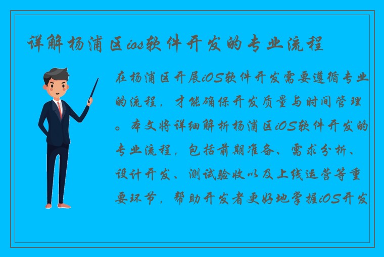 详解杨浦区ios软件开发的专业流程